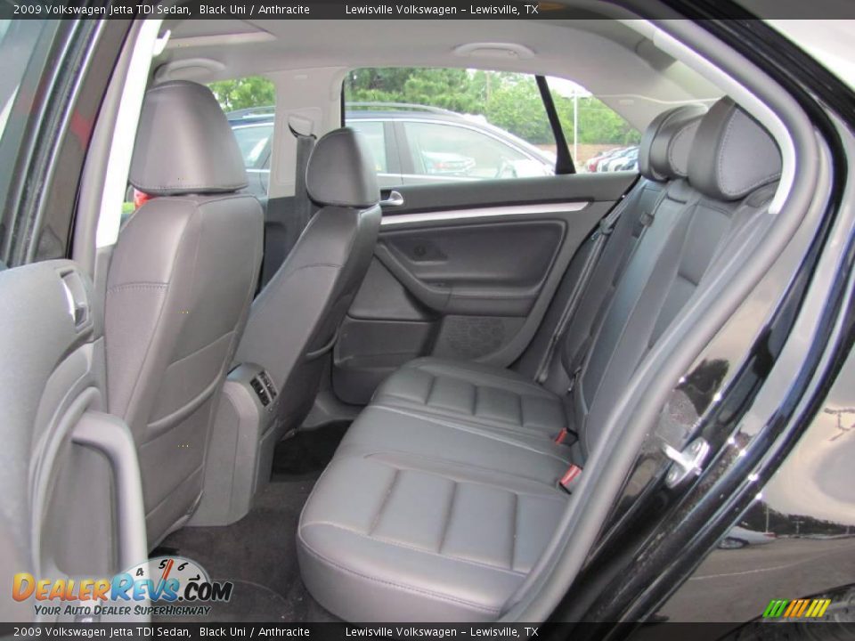 2009 Volkswagen Jetta TDI Sedan Black Uni / Anthracite Photo #12