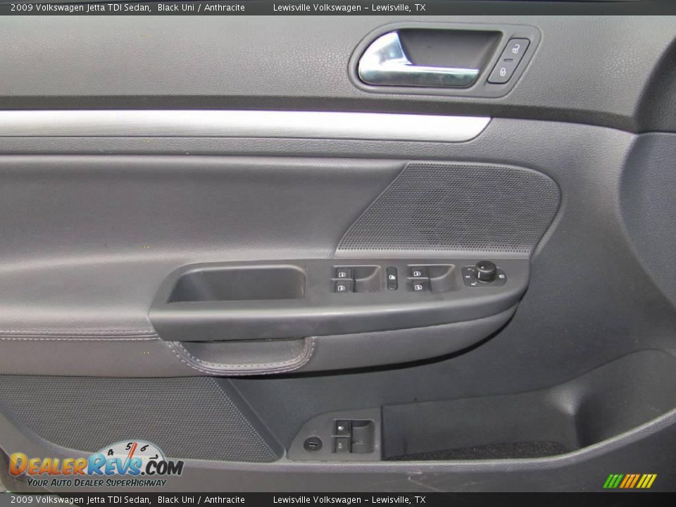 2009 Volkswagen Jetta TDI Sedan Black Uni / Anthracite Photo #15
