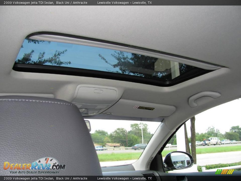 2009 Volkswagen Jetta TDI Sedan Black Uni / Anthracite Photo #18