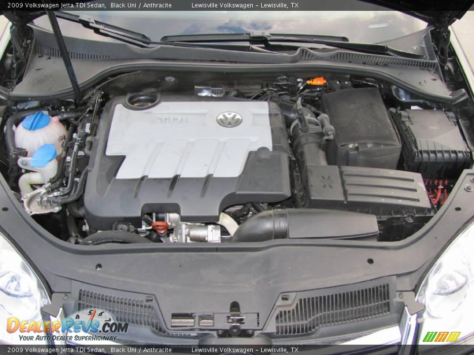 2009 Volkswagen Jetta TDI Sedan Black Uni / Anthracite Photo #19