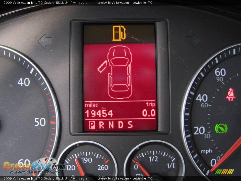 2009 Volkswagen Jetta TDI Sedan Black Uni / Anthracite Photo #21