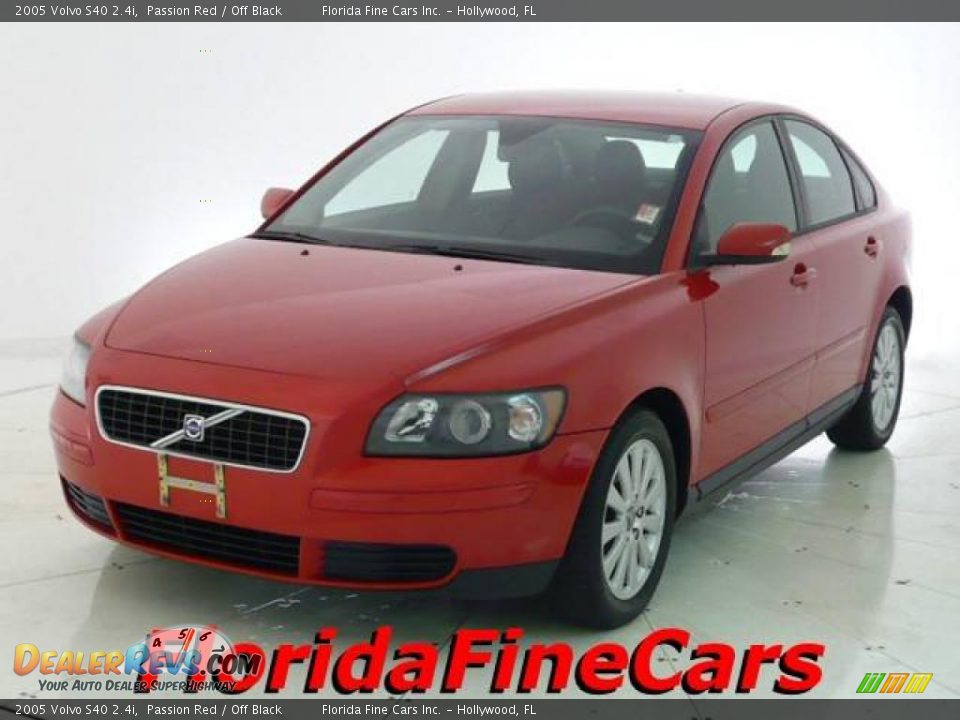 2005 Volvo S40 2.4i Passion Red / Off Black Photo #1