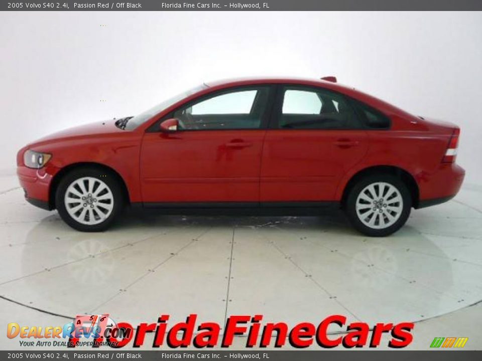 2005 Volvo S40 2.4i Passion Red / Off Black Photo #3