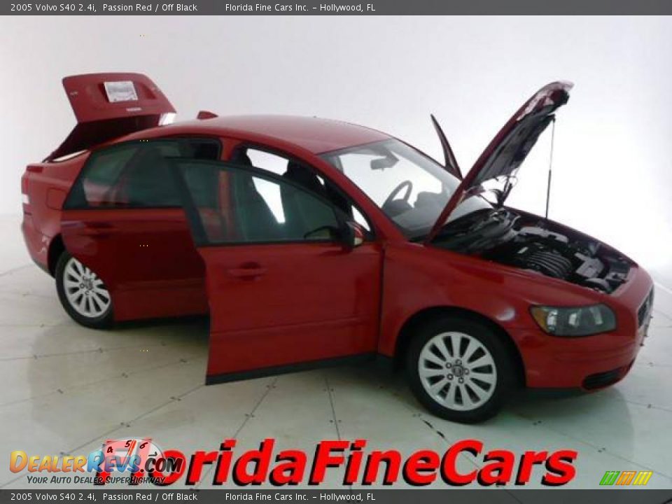 2005 Volvo S40 2.4i Passion Red / Off Black Photo #7