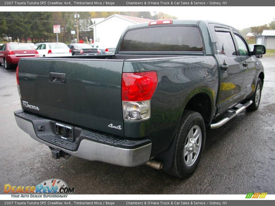2007 Toyota Tundra SR5 CrewMax 4x4 Timberland Mica / Beige Photo #14