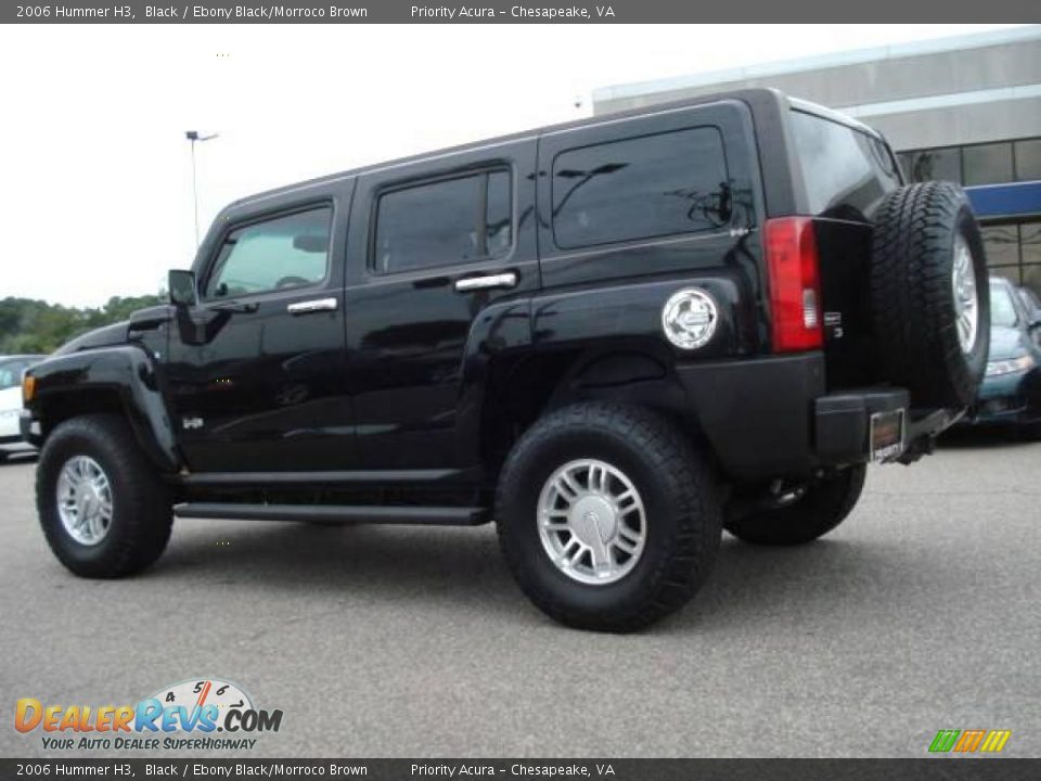 2006 Hummer H3 Black / Ebony Black/Morroco Brown Photo #3