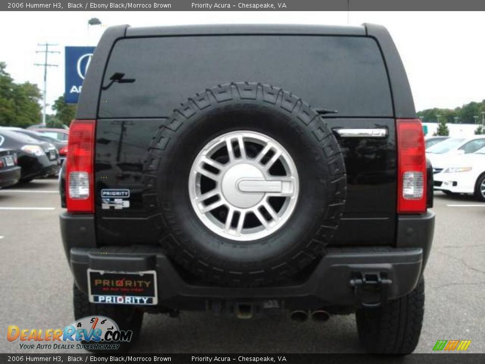 2006 Hummer H3 Black / Ebony Black/Morroco Brown Photo #4