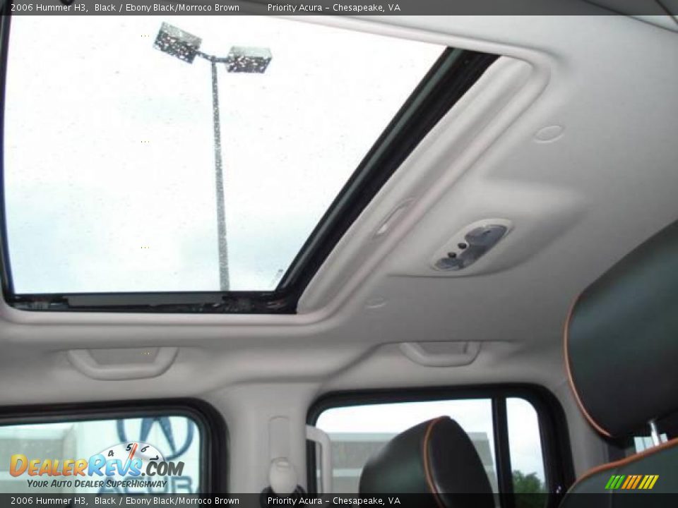 2006 Hummer H3 Black / Ebony Black/Morroco Brown Photo #11