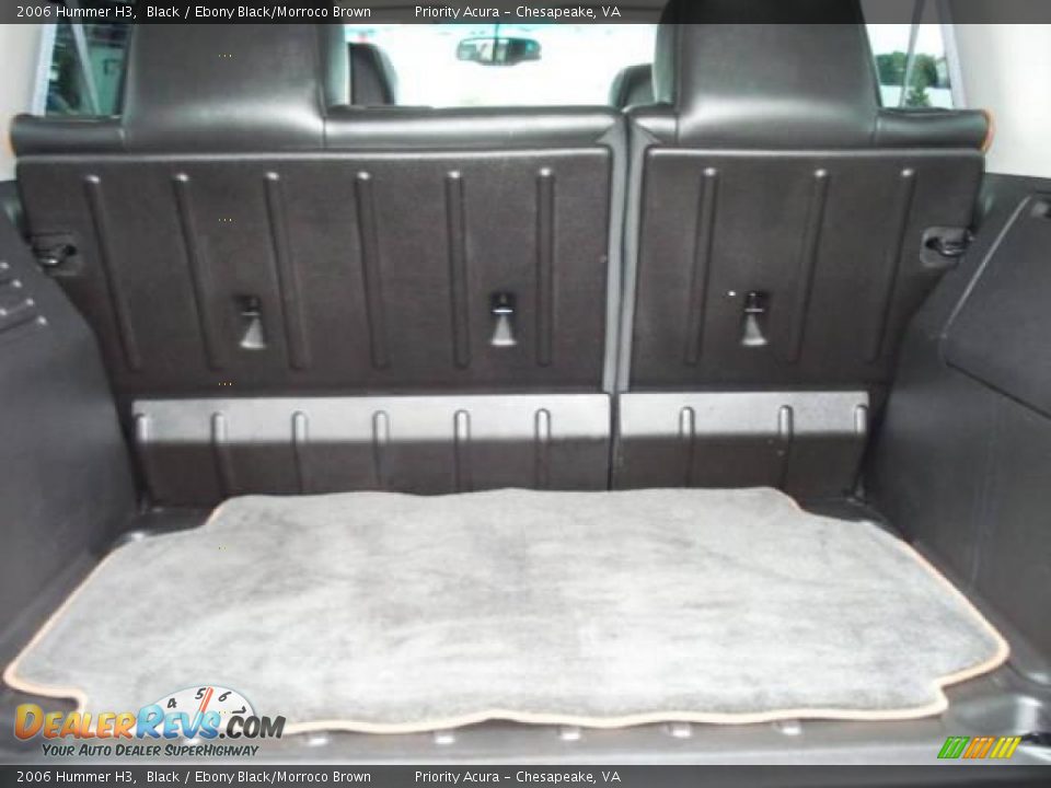 2006 Hummer H3 Black / Ebony Black/Morroco Brown Photo #13