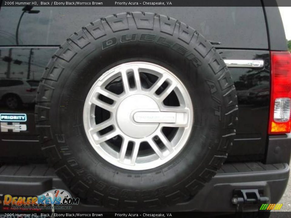 2006 Hummer H3 Black / Ebony Black/Morroco Brown Photo #14