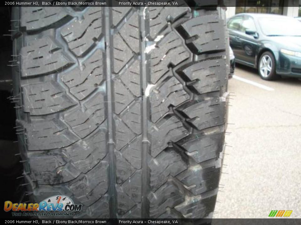 2006 Hummer H3 Black / Ebony Black/Morroco Brown Photo #15
