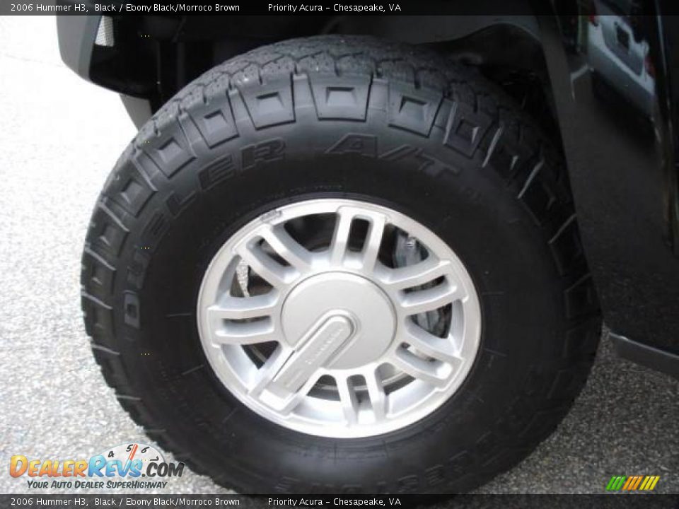 2006 Hummer H3 Black / Ebony Black/Morroco Brown Photo #23
