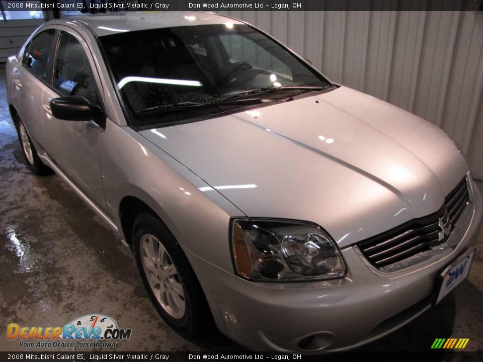 2008 Mitsubishi Galant ES Liquid Silver Metallic / Gray Photo #1