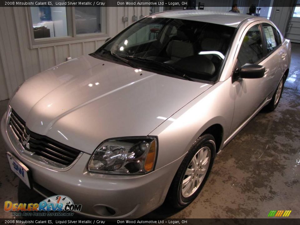 2008 Mitsubishi Galant ES Liquid Silver Metallic / Gray Photo #2
