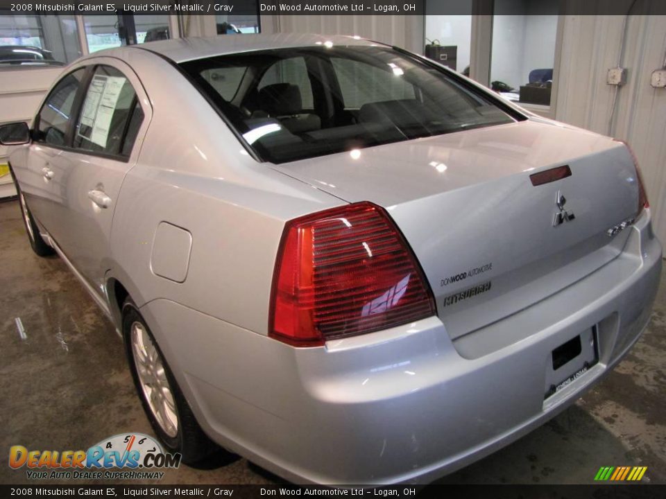 2008 Mitsubishi Galant ES Liquid Silver Metallic / Gray Photo #3