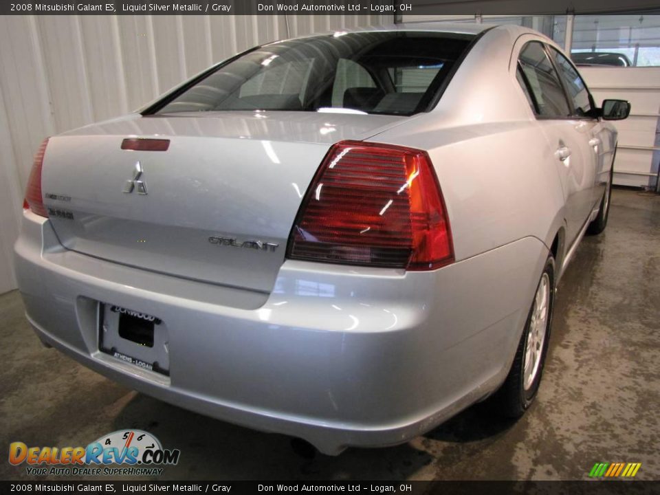2008 Mitsubishi Galant ES Liquid Silver Metallic / Gray Photo #4