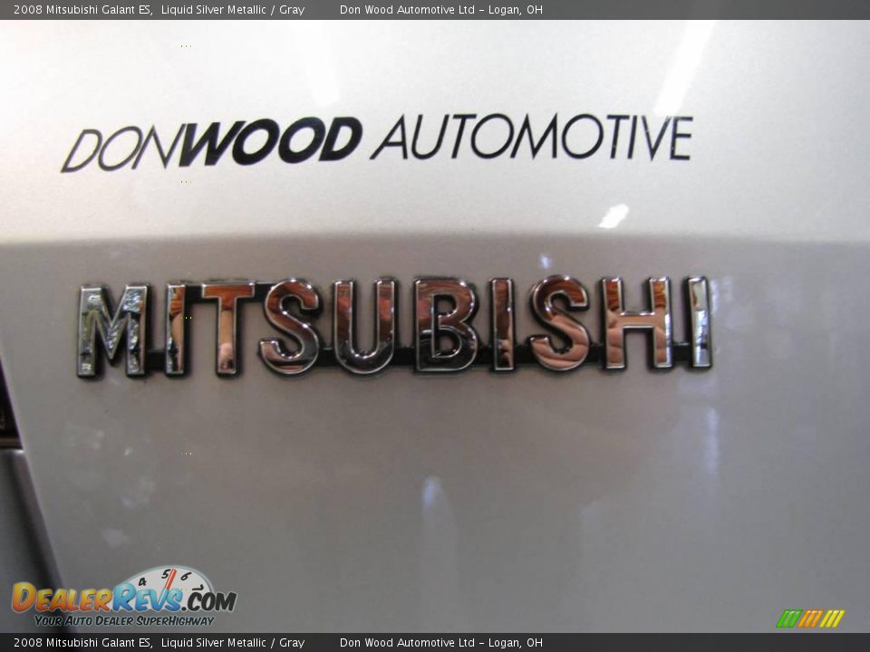 2008 Mitsubishi Galant ES Liquid Silver Metallic / Gray Photo #6