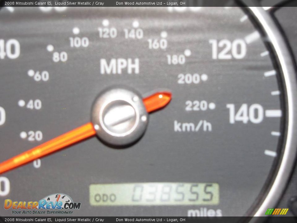 2008 Mitsubishi Galant ES Liquid Silver Metallic / Gray Photo #9