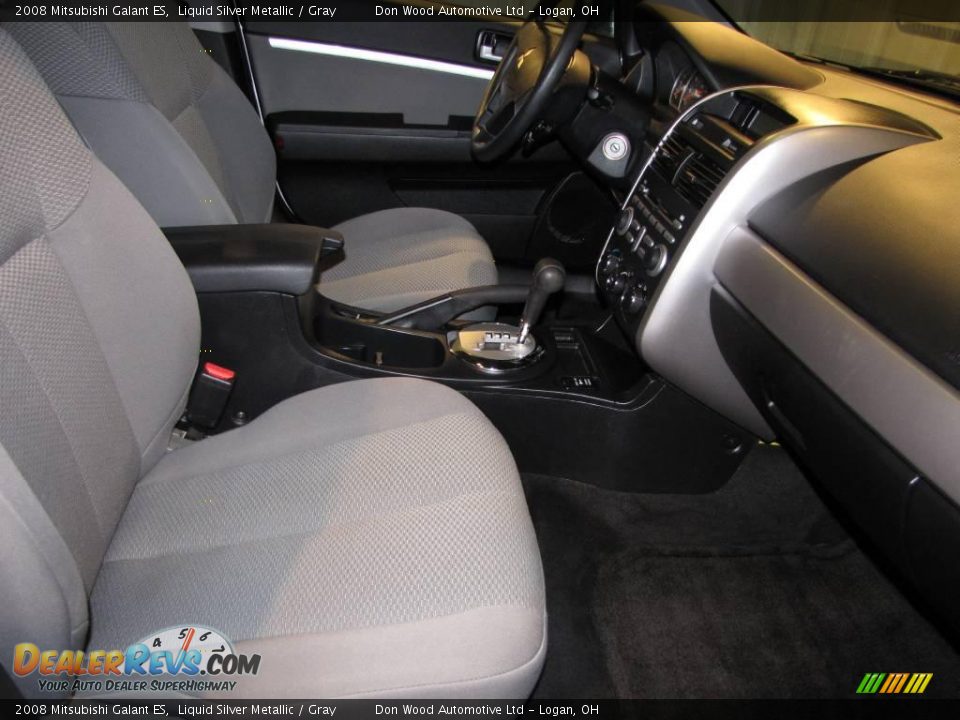 2008 Mitsubishi Galant ES Liquid Silver Metallic / Gray Photo #12
