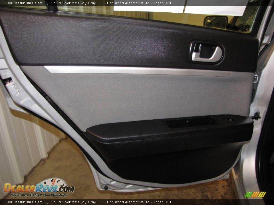 2008 Mitsubishi Galant ES Liquid Silver Metallic / Gray Photo #17