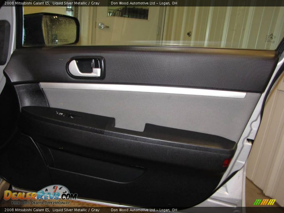 2008 Mitsubishi Galant ES Liquid Silver Metallic / Gray Photo #18