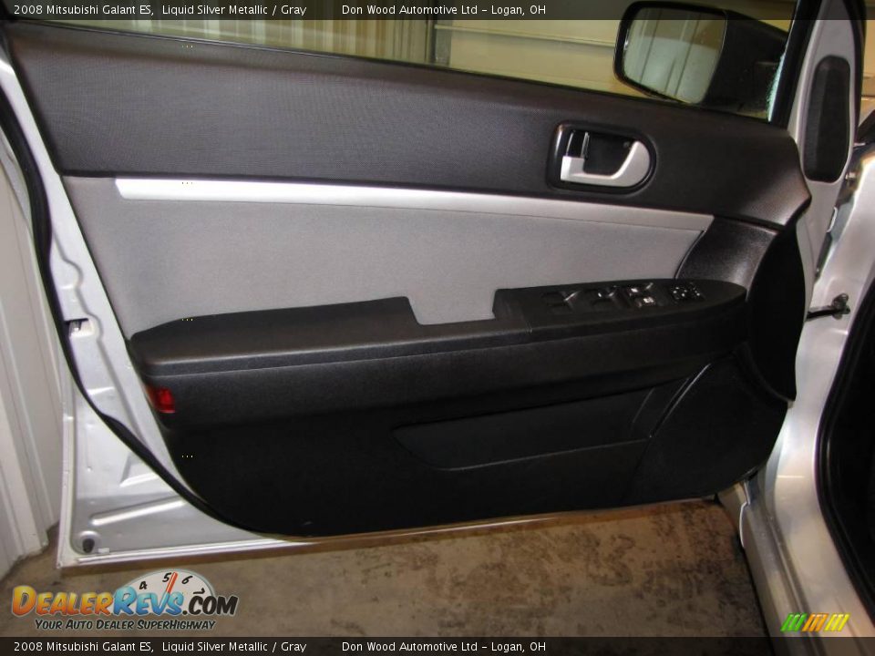 2008 Mitsubishi Galant ES Liquid Silver Metallic / Gray Photo #19