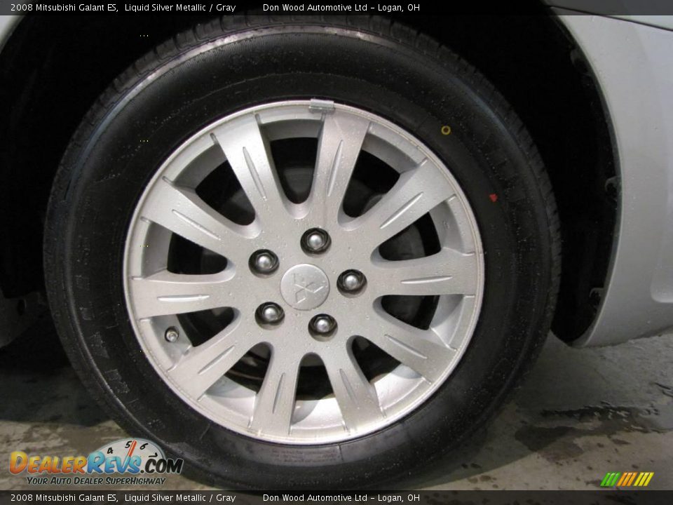 2008 Mitsubishi Galant ES Liquid Silver Metallic / Gray Photo #21