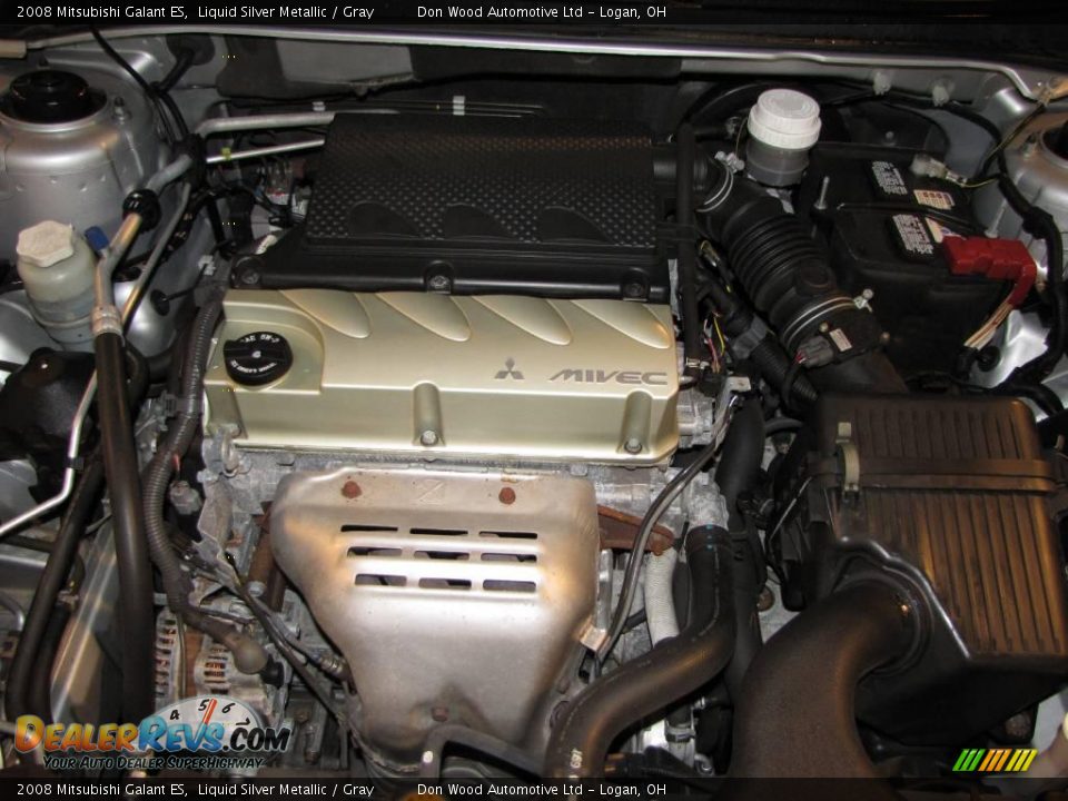 2008 Mitsubishi Galant ES Liquid Silver Metallic / Gray Photo #22
