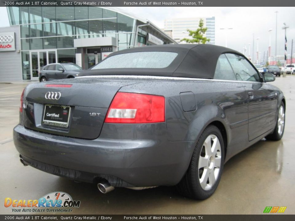 2006 Audi A4 1.8T Cabriolet Quartz Gray Metallic / Ebony Photo #3