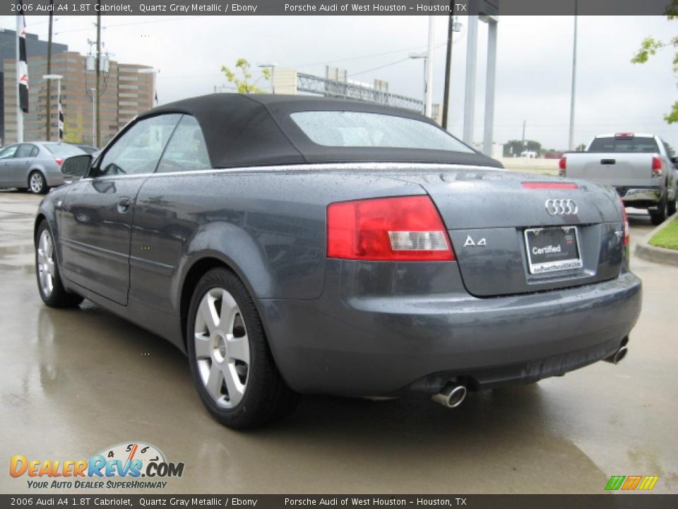 2006 Audi A4 1.8T Cabriolet Quartz Gray Metallic / Ebony Photo #5