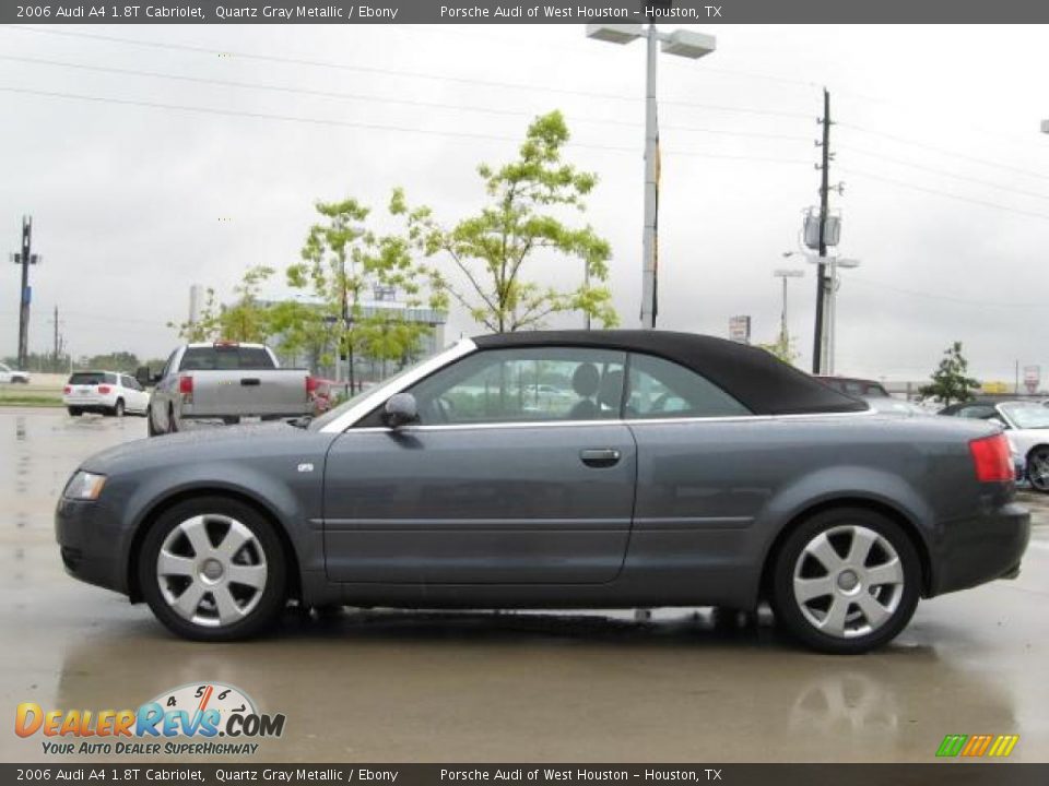 2006 Audi A4 1.8T Cabriolet Quartz Gray Metallic / Ebony Photo #6