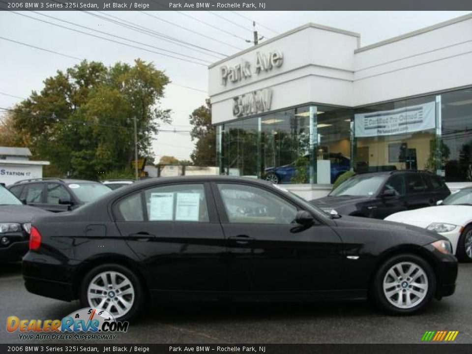 2006 BMW 3 Series 325i Sedan Jet Black / Beige Photo #1