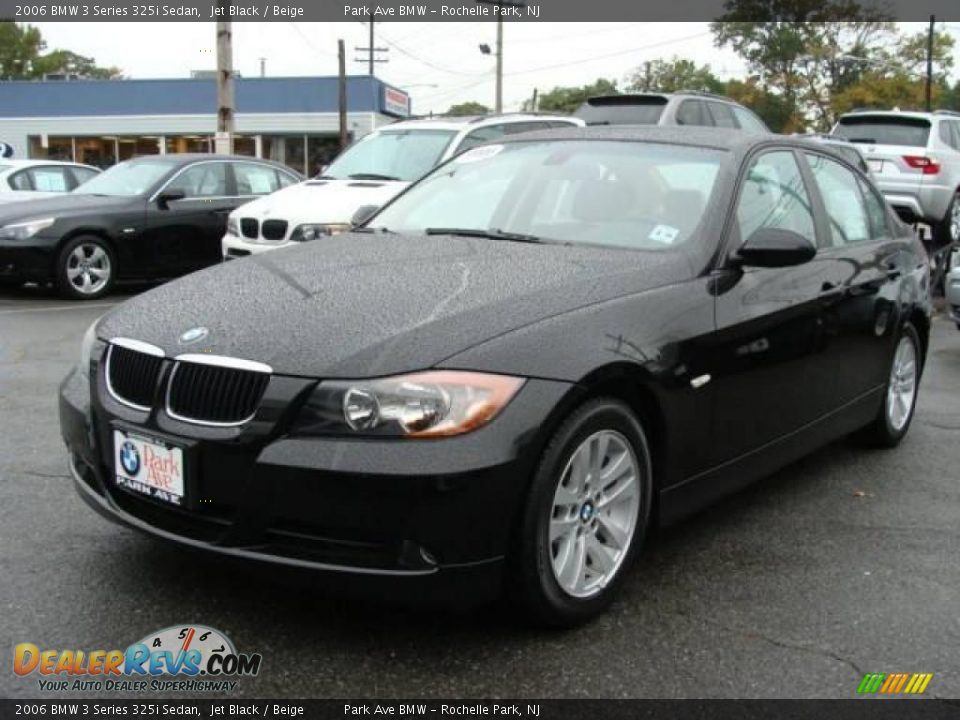 2006 BMW 3 Series 325i Sedan Jet Black / Beige Photo #4