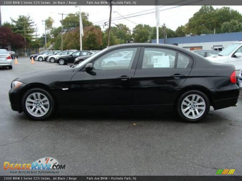 2006 BMW 3 Series 325i Sedan Jet Black / Beige Photo #5