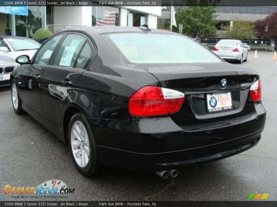 2006 BMW 3 Series 325i Sedan Jet Black / Beige Photo #6