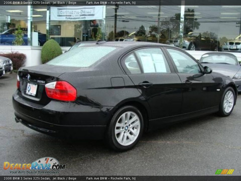 2006 BMW 3 Series 325i Sedan Jet Black / Beige Photo #8