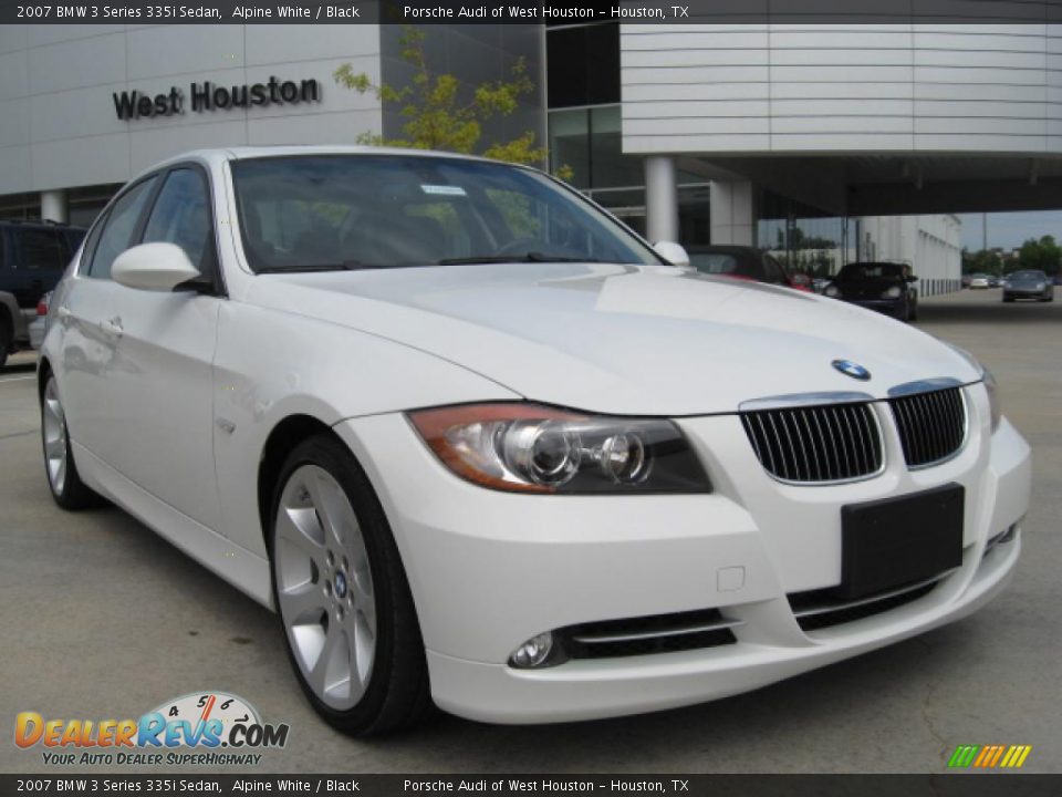 2007 BMW 3 Series 335i Sedan Alpine White / Black Photo #1