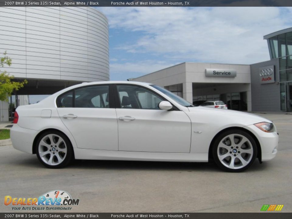 2007 BMW 3 Series 335i Sedan Alpine White / Black Photo #2