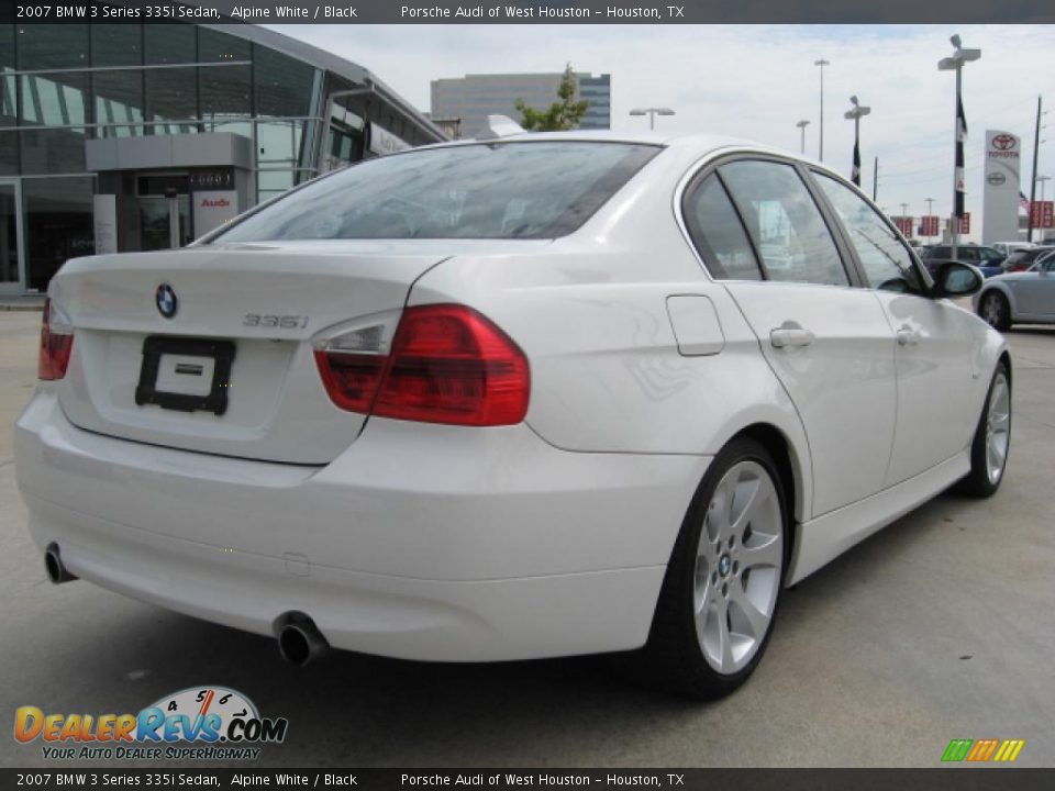 2007 BMW 3 Series 335i Sedan Alpine White / Black Photo #3