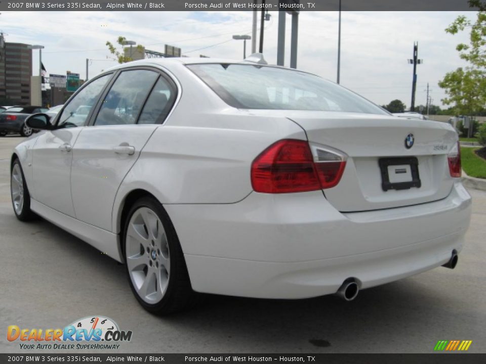 2007 BMW 3 Series 335i Sedan Alpine White / Black Photo #5