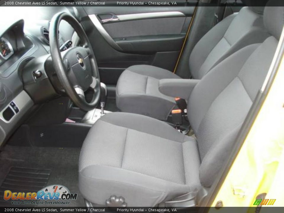 2008 Chevrolet Aveo LS Sedan Summer Yellow / Charcoal Photo #11