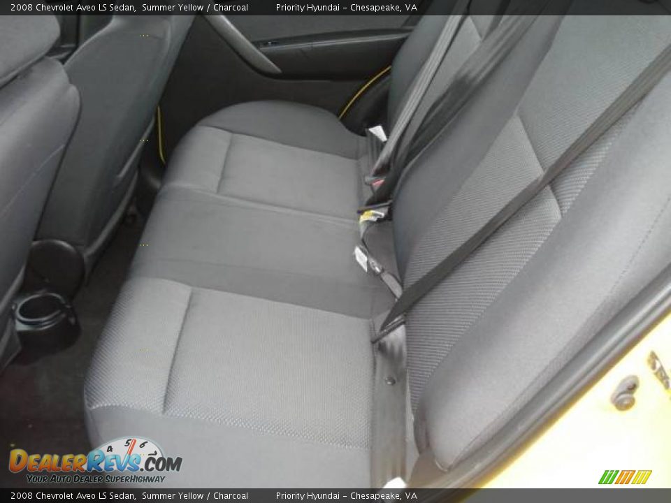 2008 Chevrolet Aveo LS Sedan Summer Yellow / Charcoal Photo #12