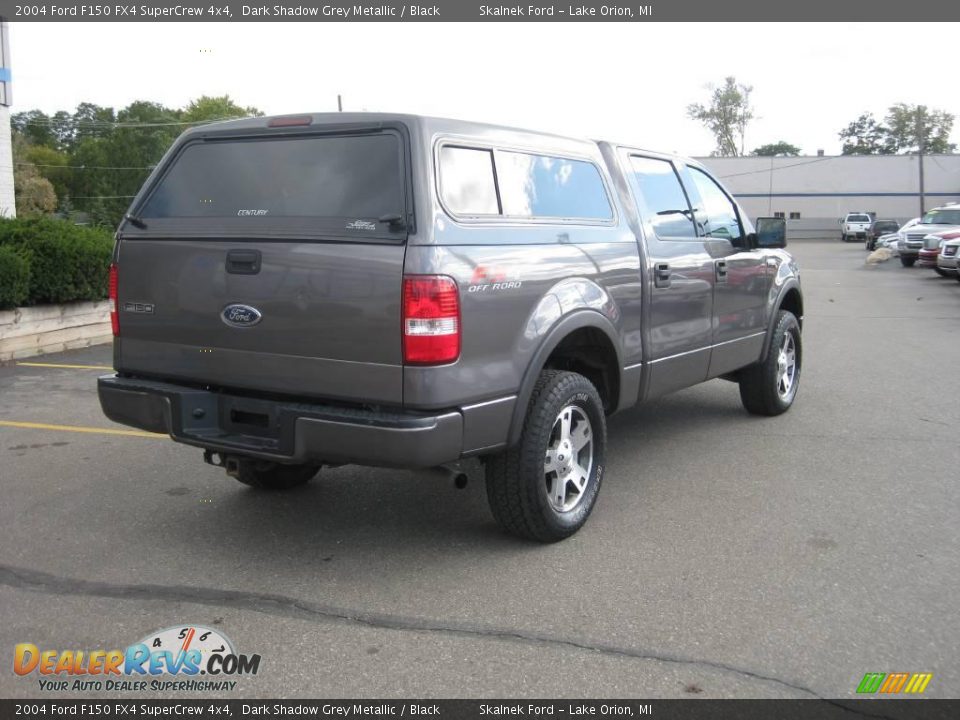 2004 Ford F150 FX4 SuperCrew 4x4 Dark Shadow Grey Metallic / Black Photo #5