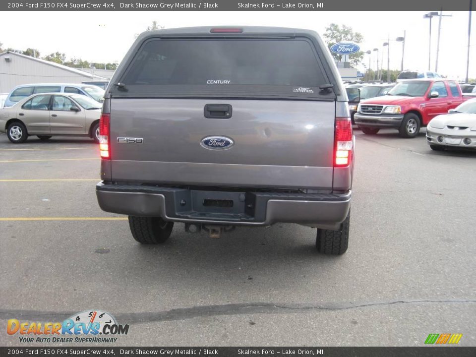 2004 Ford F150 FX4 SuperCrew 4x4 Dark Shadow Grey Metallic / Black Photo #6
