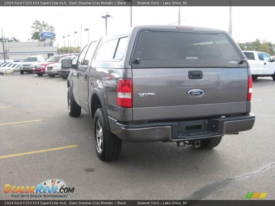 2004 Ford F150 FX4 SuperCrew 4x4 Dark Shadow Grey Metallic / Black Photo #7