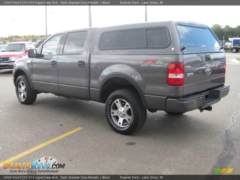 2004 Ford F150 FX4 SuperCrew 4x4 Dark Shadow Grey Metallic / Black Photo #8