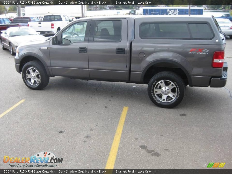2004 Ford F150 FX4 SuperCrew 4x4 Dark Shadow Grey Metallic / Black Photo #9