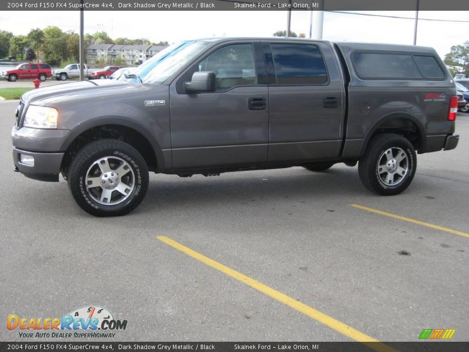 2004 Ford F150 FX4 SuperCrew 4x4 Dark Shadow Grey Metallic / Black Photo #10
