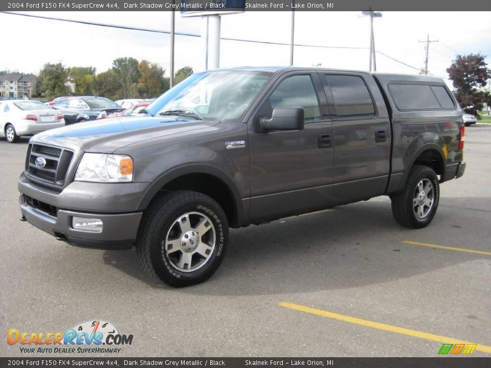 2004 Ford F150 FX4 SuperCrew 4x4 Dark Shadow Grey Metallic / Black Photo #11