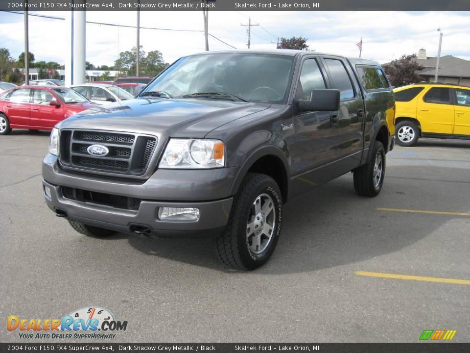 2004 Ford F150 FX4 SuperCrew 4x4 Dark Shadow Grey Metallic / Black Photo #12